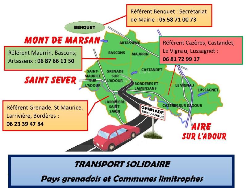 Service TRANSPORT SOLIDAIRE en pays grenadois